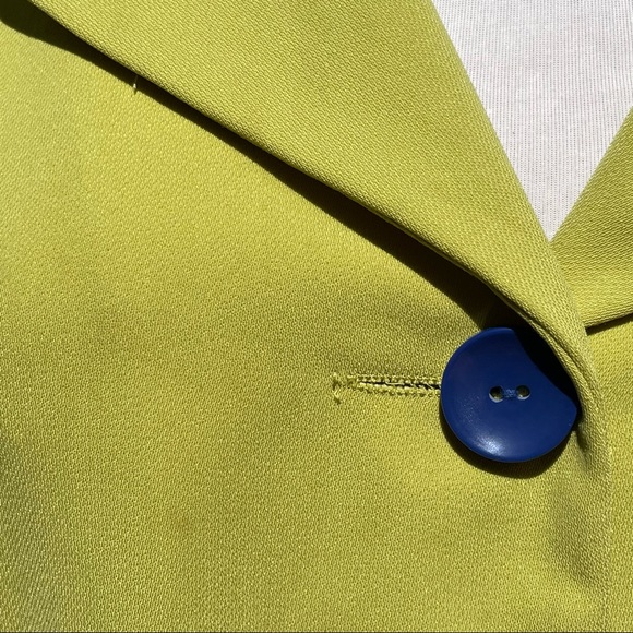 Dana Kay Jacket Blazer Lime Green Chartreuse EUC - Picture 12 of 12